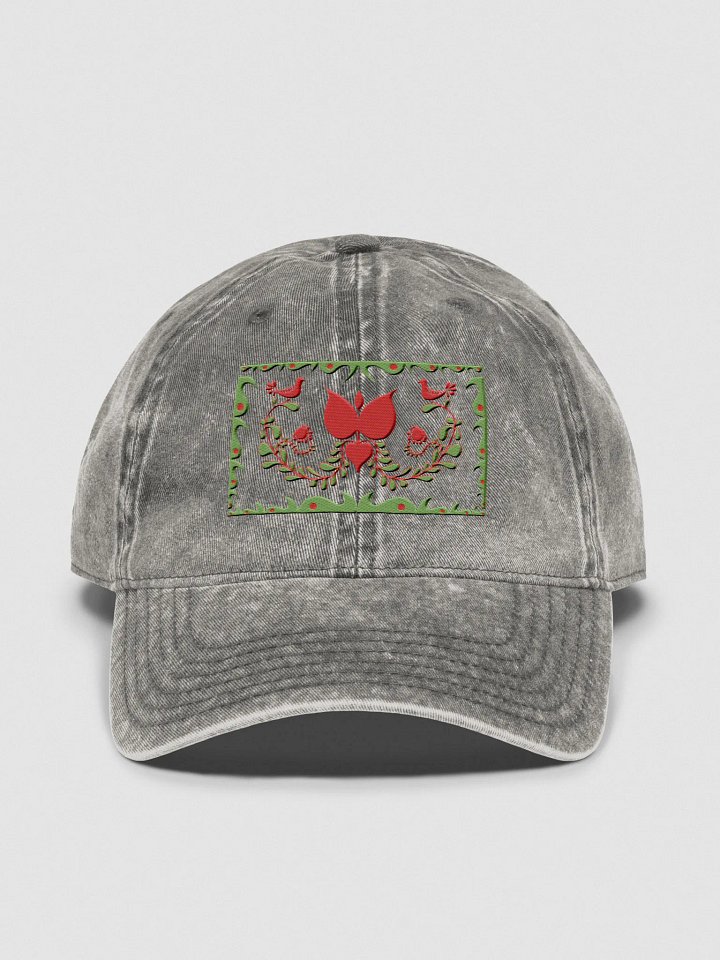 Hungarian Floral Red Birds Dad Hat product image (1)
