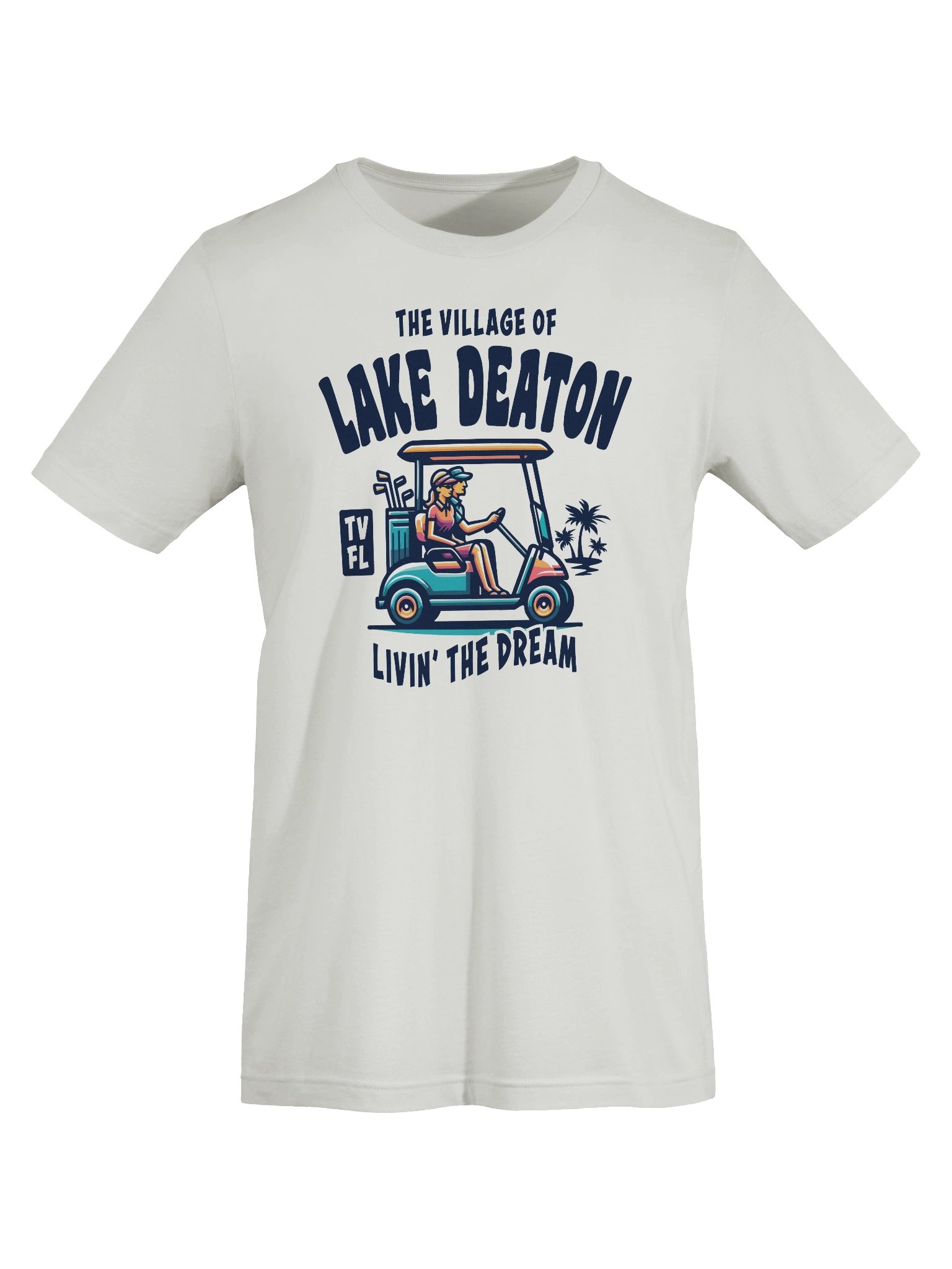 The Village of Lake Deaton TV FL Golf Cart Design T-Shirt product image (60)