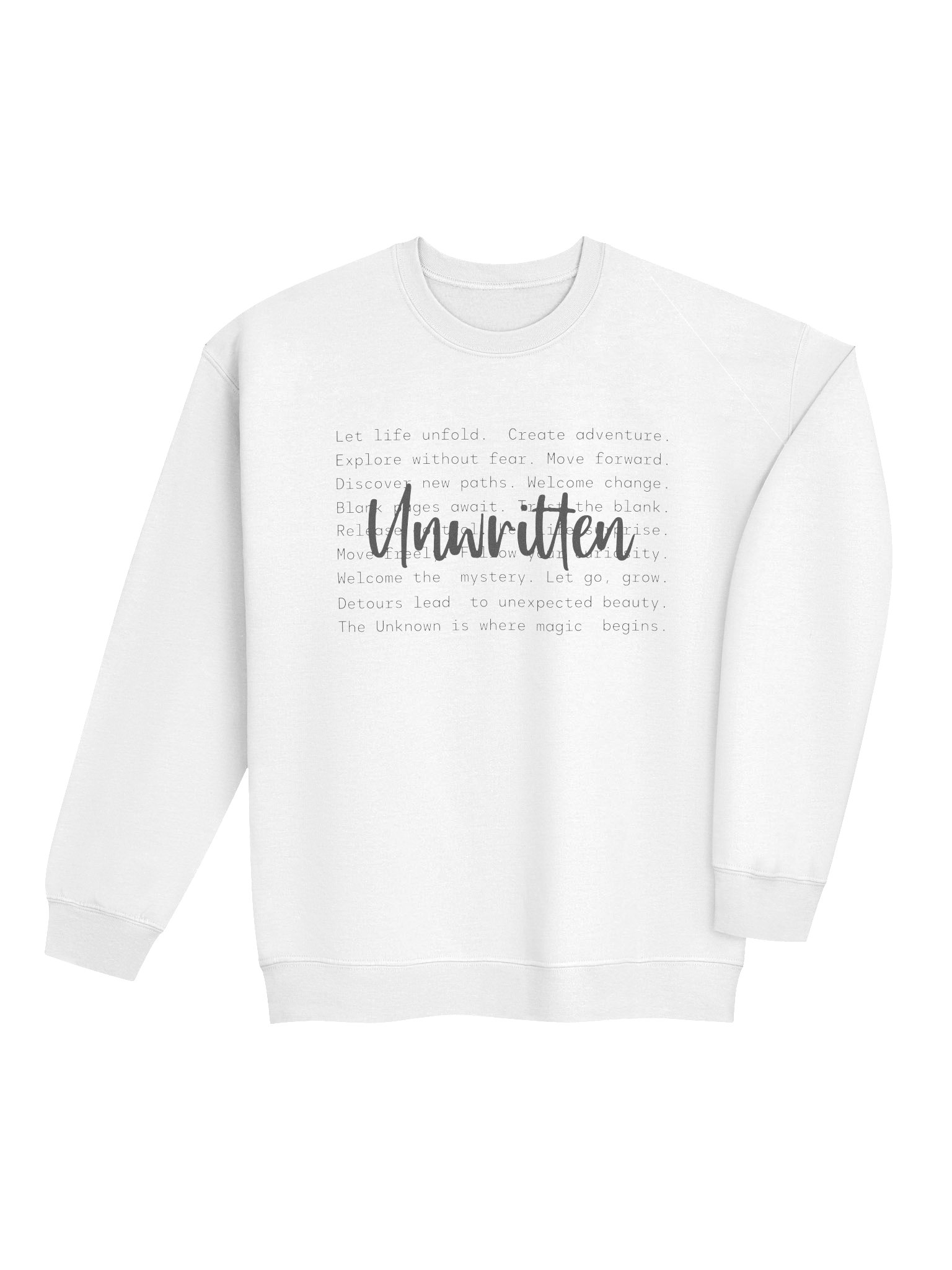 Unwritten – Letting Go of Control and Welcoming Change Mental Health Awareness Sweatshirt product image (36)