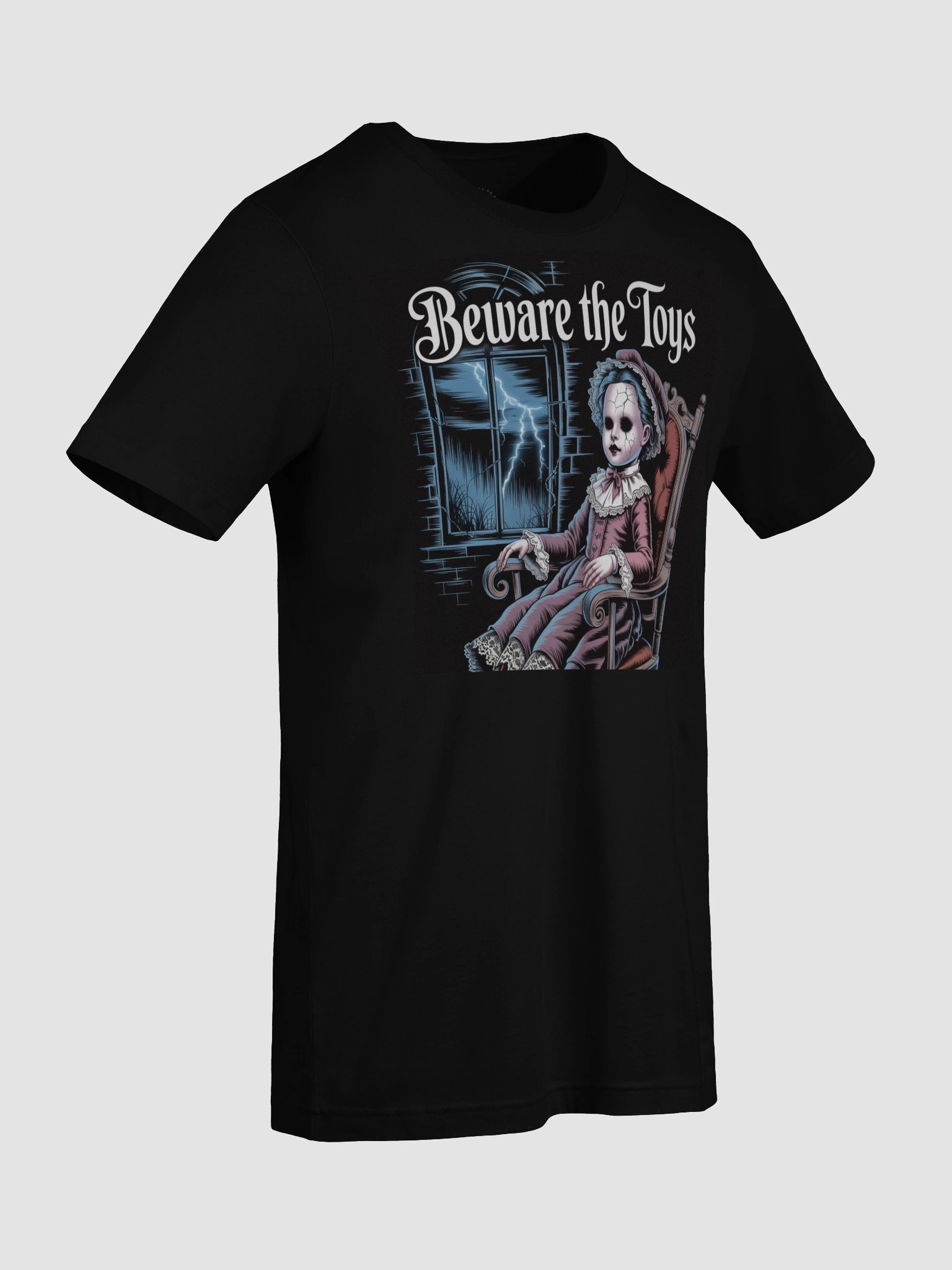 Creepy Doll Rocking Chair T-Shirt - Beware the Toys - Unisex Supersoft Tee product image (91)