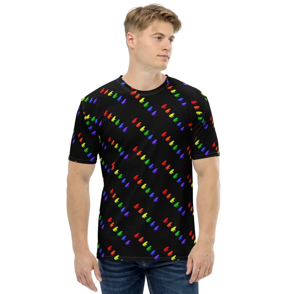 Gay Frogs All Over Print Tee - Black product image (1)