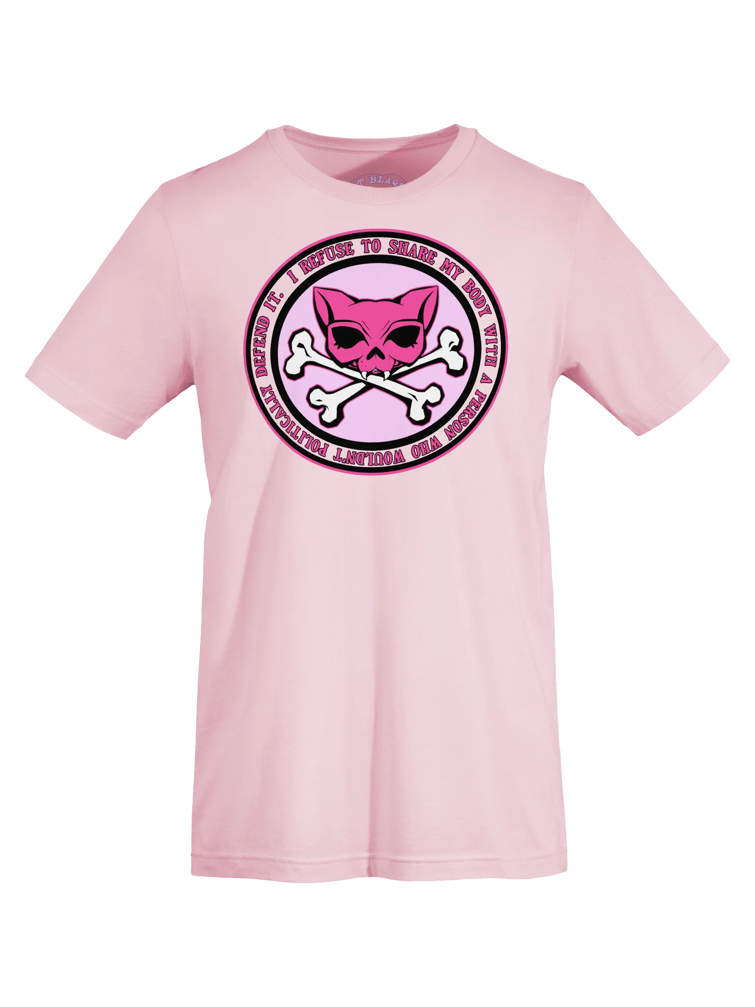 I Refuse Pink Kat Skull Shirt product image (5)