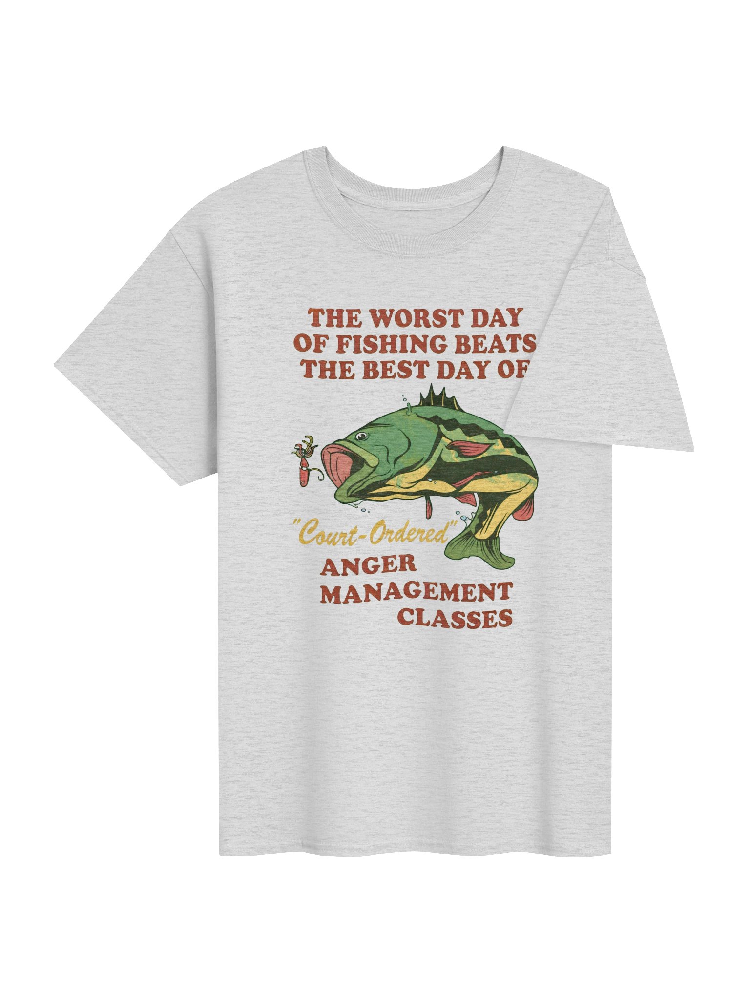 Worst Day of Fishing Anger Management Shirt – Funny Bass Tee product image (74)