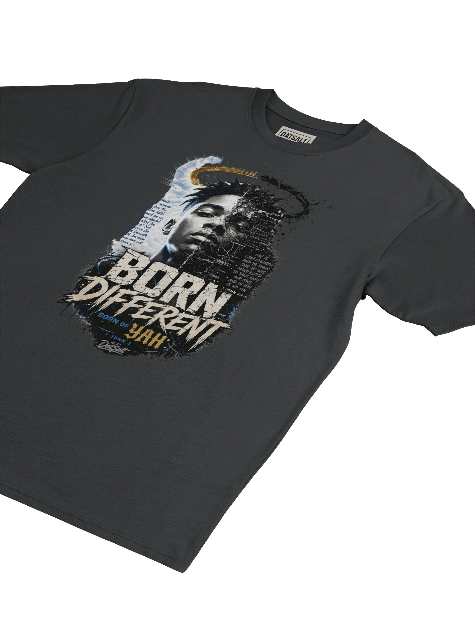 Born Different: Yah Tee (1 John 3) — Identity Check Streetwear Graphic T-Shirt product image (5)