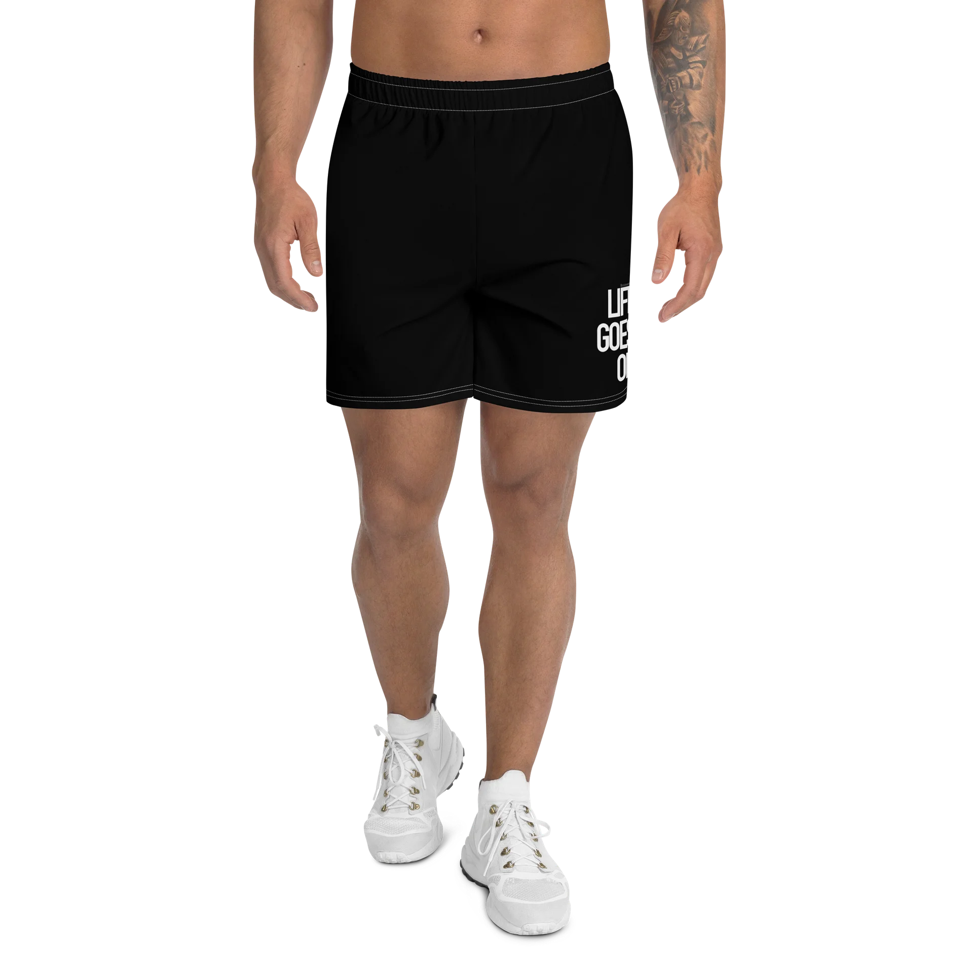 LIFE GOES ON Black Shorts (Unisex) product image (1)
