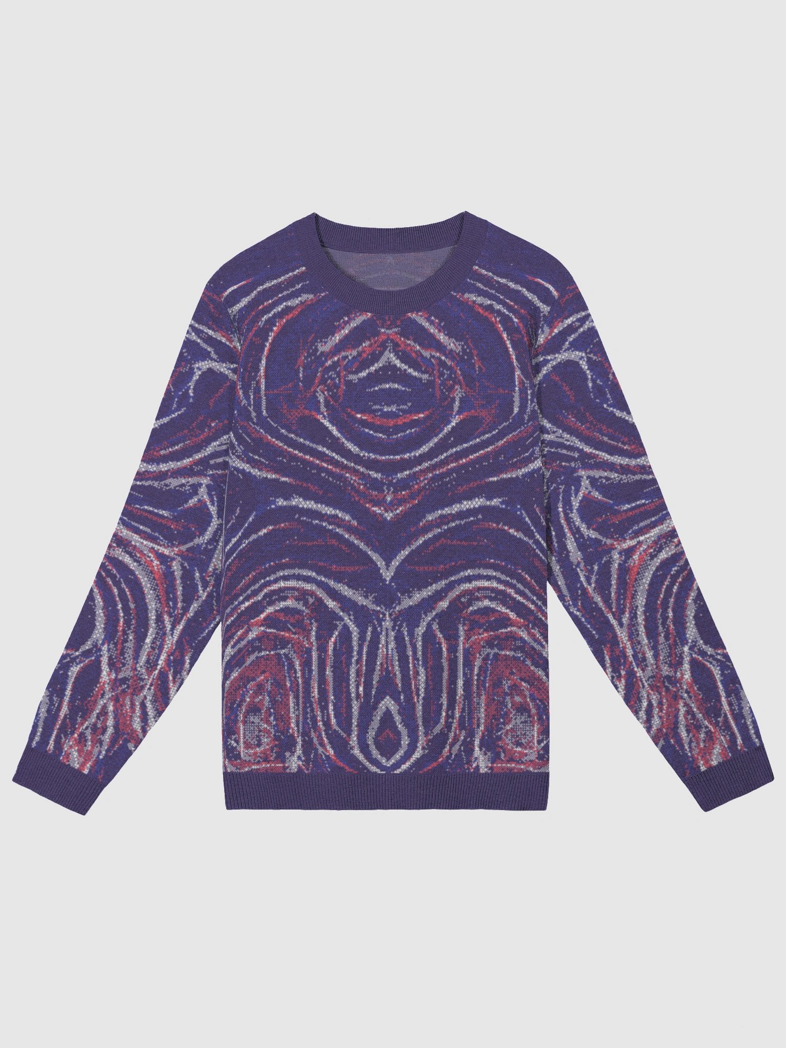 NEON LABYRINTH | KNIT SWEATER - ROYAL VIOLET & HOT PINK product image (1)