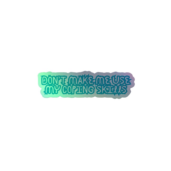 Coping Skills Holographic Sticker Set product image (2)