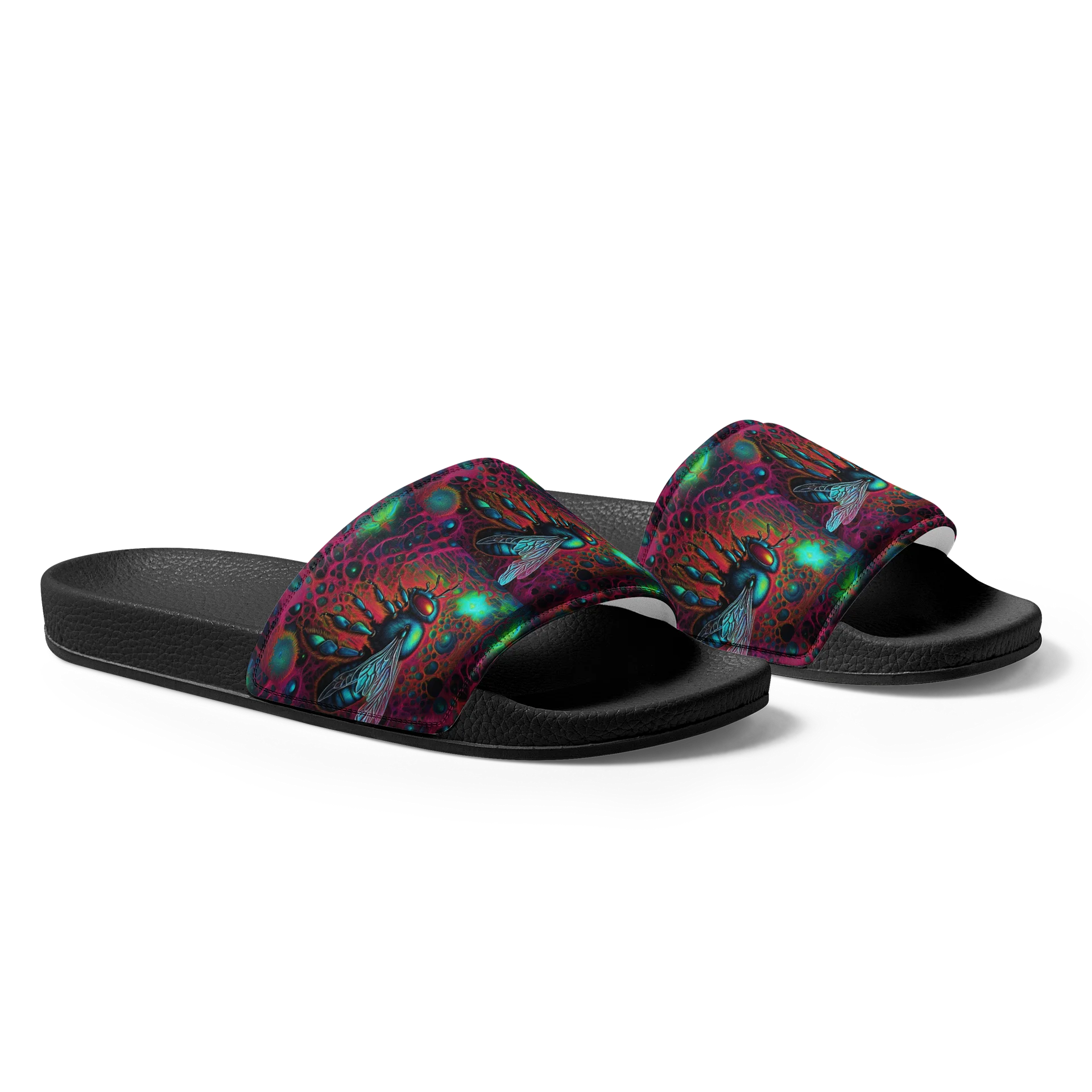 House of Rahly-Psychedelic Bee Men's Slides product image (2)