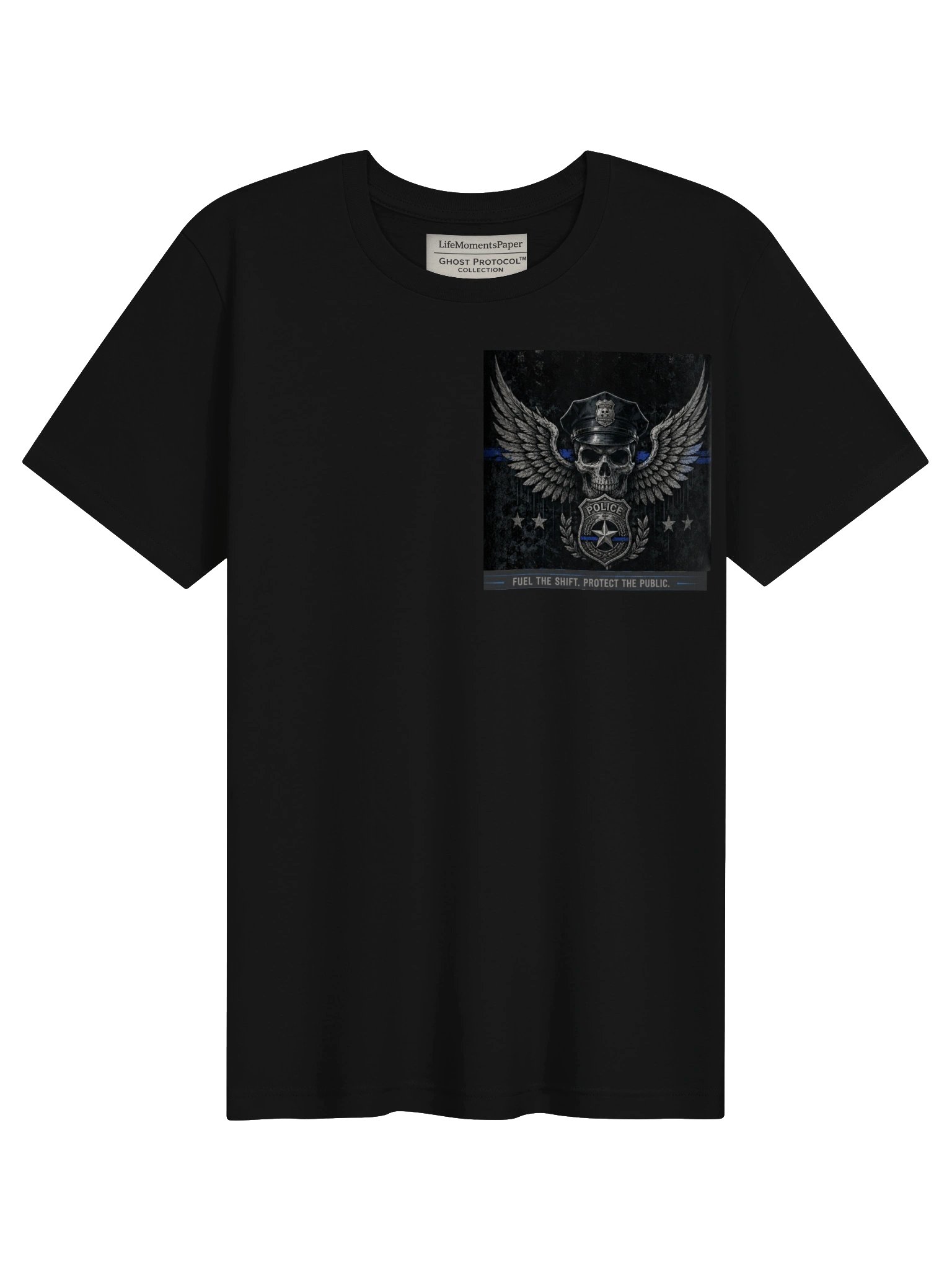 Funny Police Officer Shirt | Night Shift Skeleton Cop Gift | Full Moon Shift product image (4)