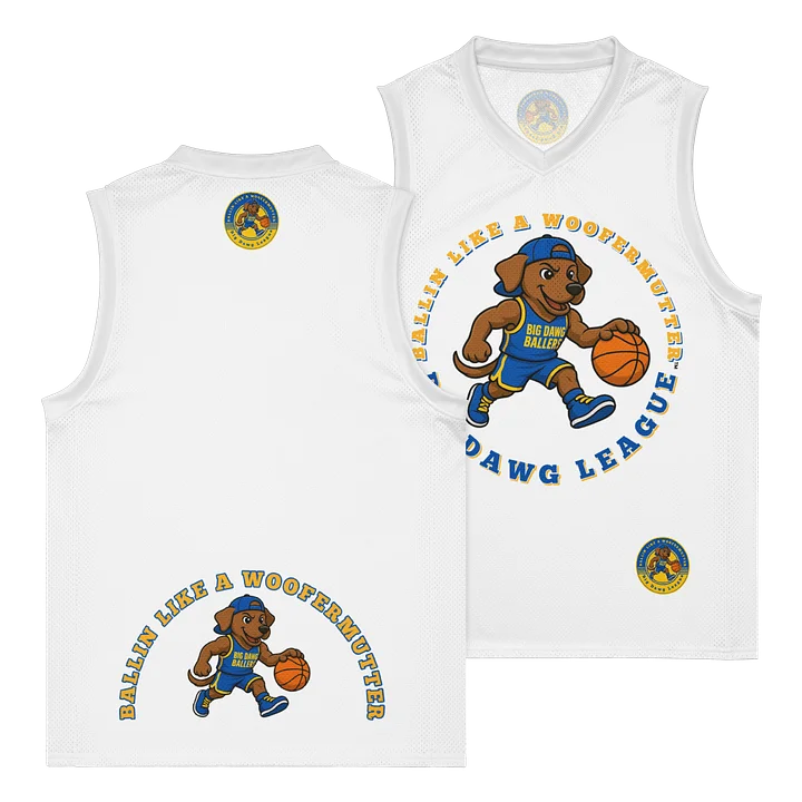 Brown Labrador Ballin Like A WooferMutter™ Premium Basketball Jersey product image (1)