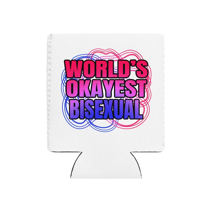 World's Okayest Bisexual Can Cooler product image (1)