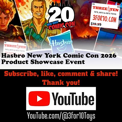 New York Comic Con 2026 - Hasbro Product Showcase Video Tour!

****LINK IN BIO****

3 for 10 Toys was invited to the Hasbro N...