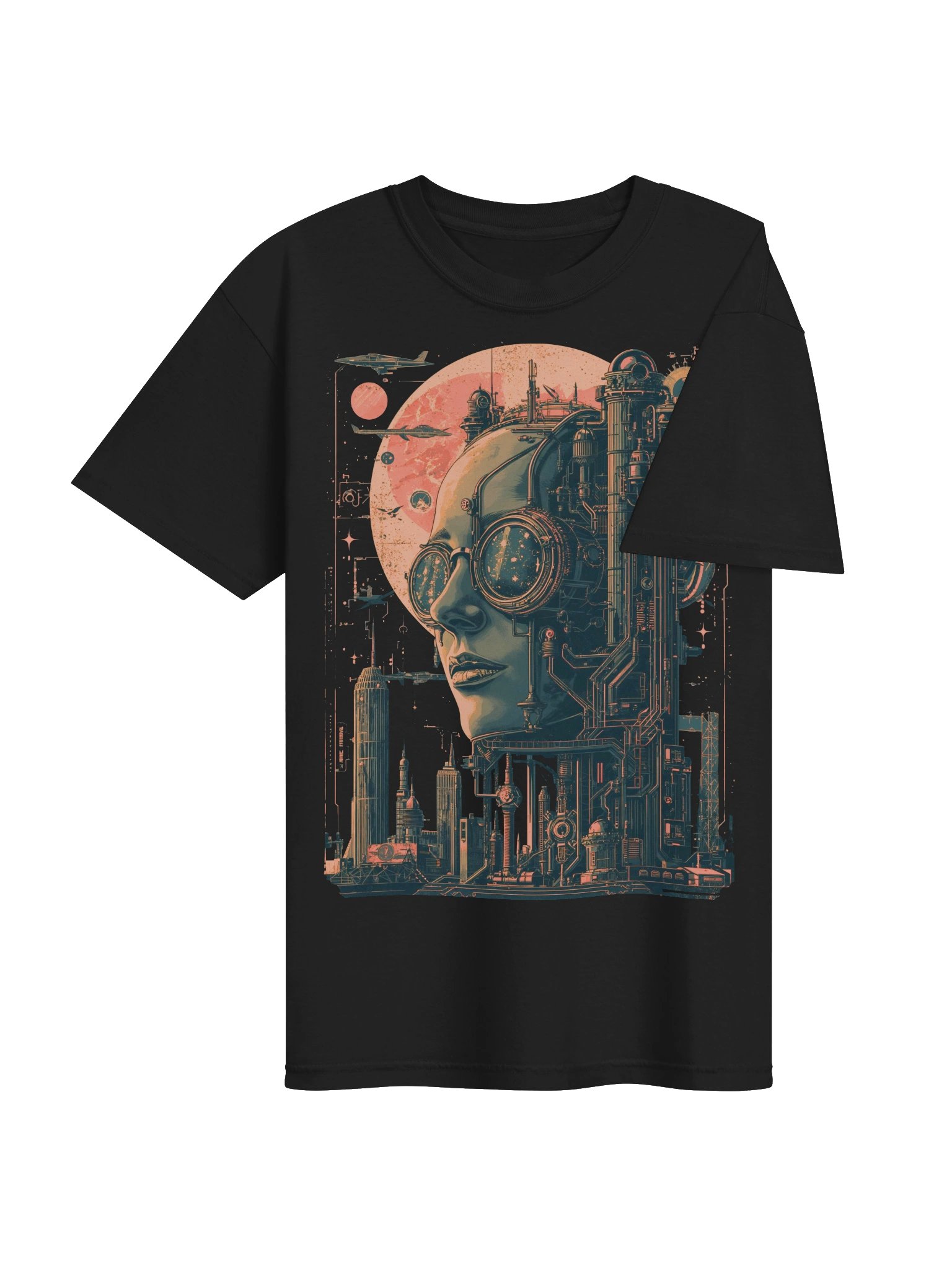 Retro Futurist Cyberpunk Vision Heavyweight T-Shirt product image (7)