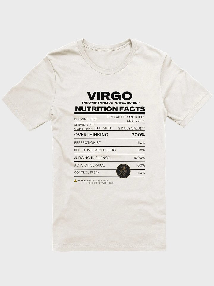 VIRGO Nutrition Facts Tee product image (1)