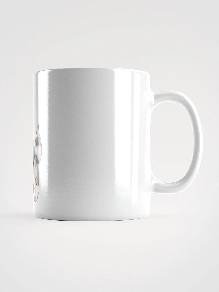 Floral Pup White Glossy Mug product image (2)