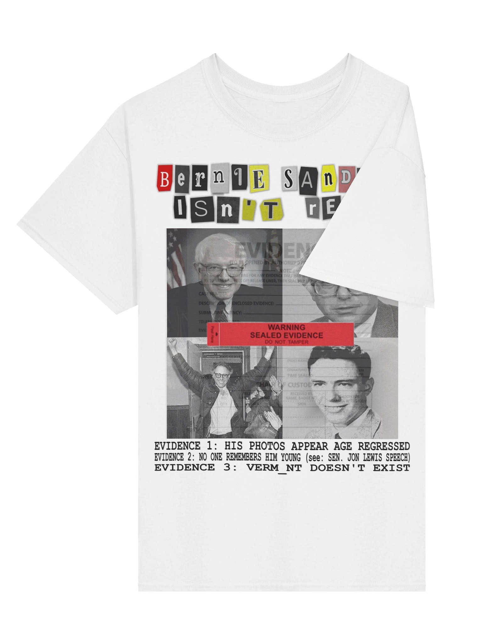 HE ISN'T REAL! (white) — T-SHIRT product image (3)