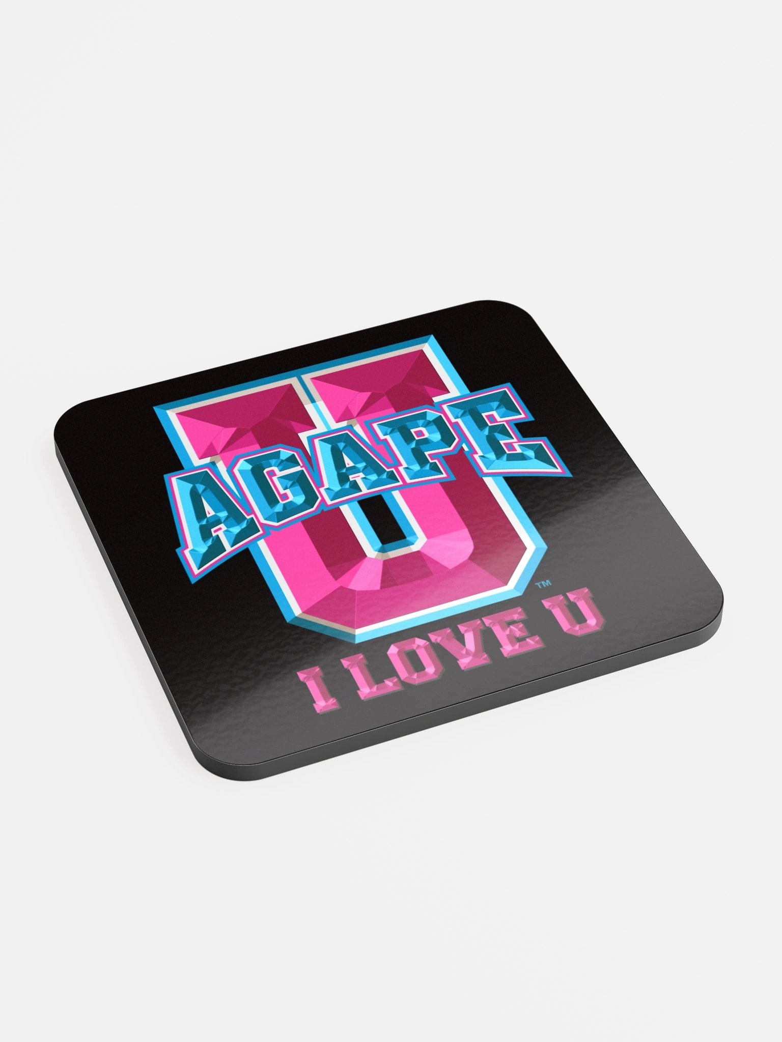 Agape U, Blk Coaster BV product image (2)