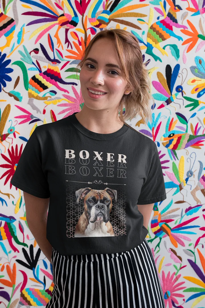 Dark Color Boxer Dog Regular Fit T-shirt product image (1)