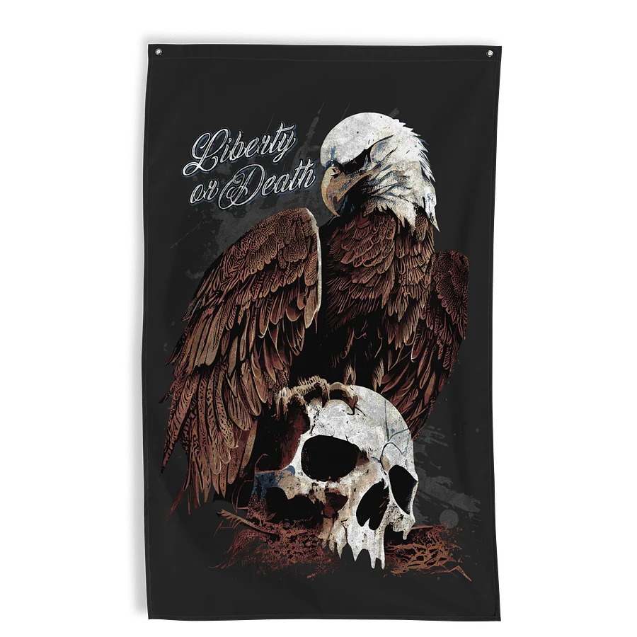Liberty or Death Eagle Wall Flag product image (1)