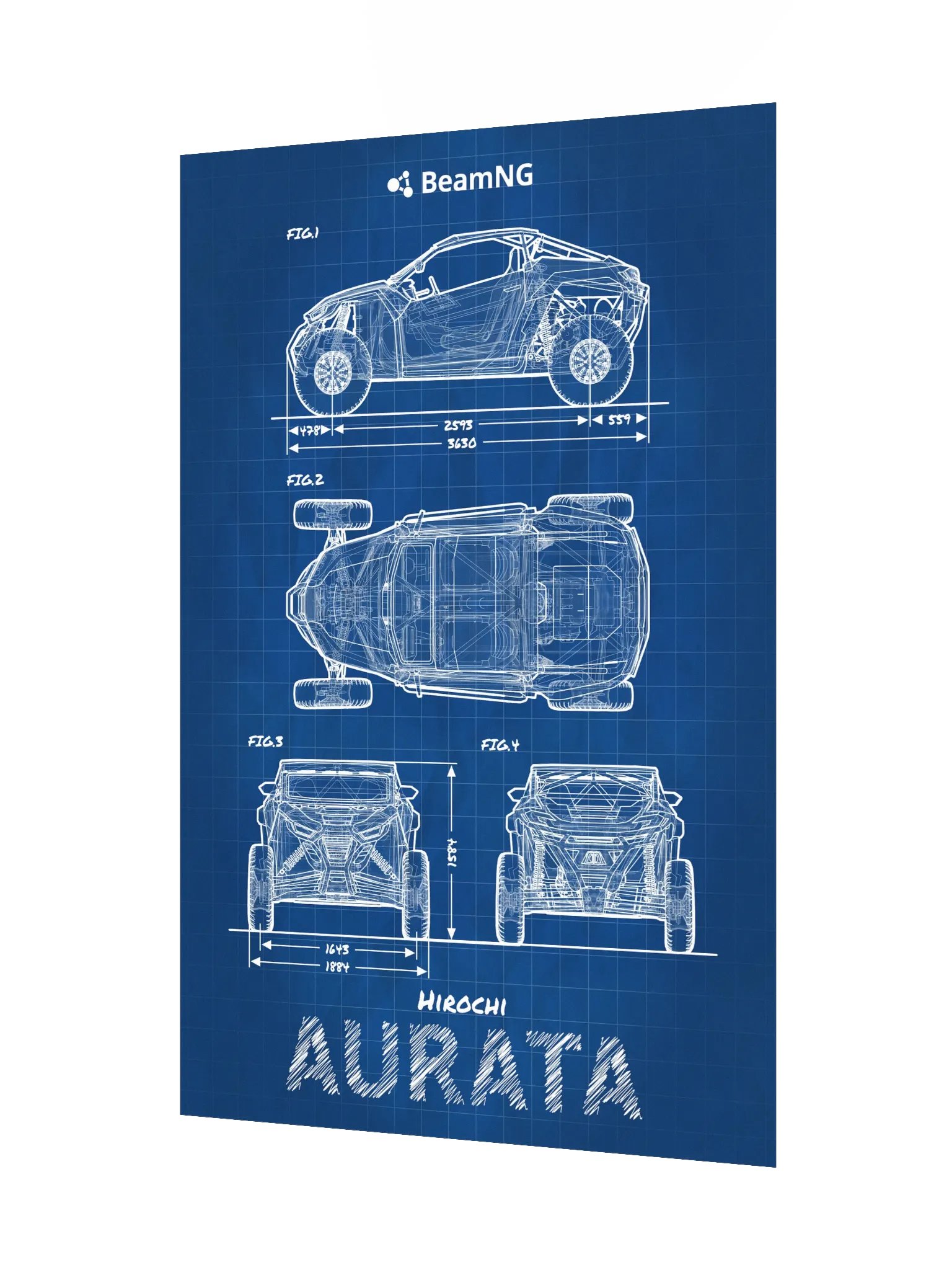 Hirochi Aurata Blueprint Poster product image (3)