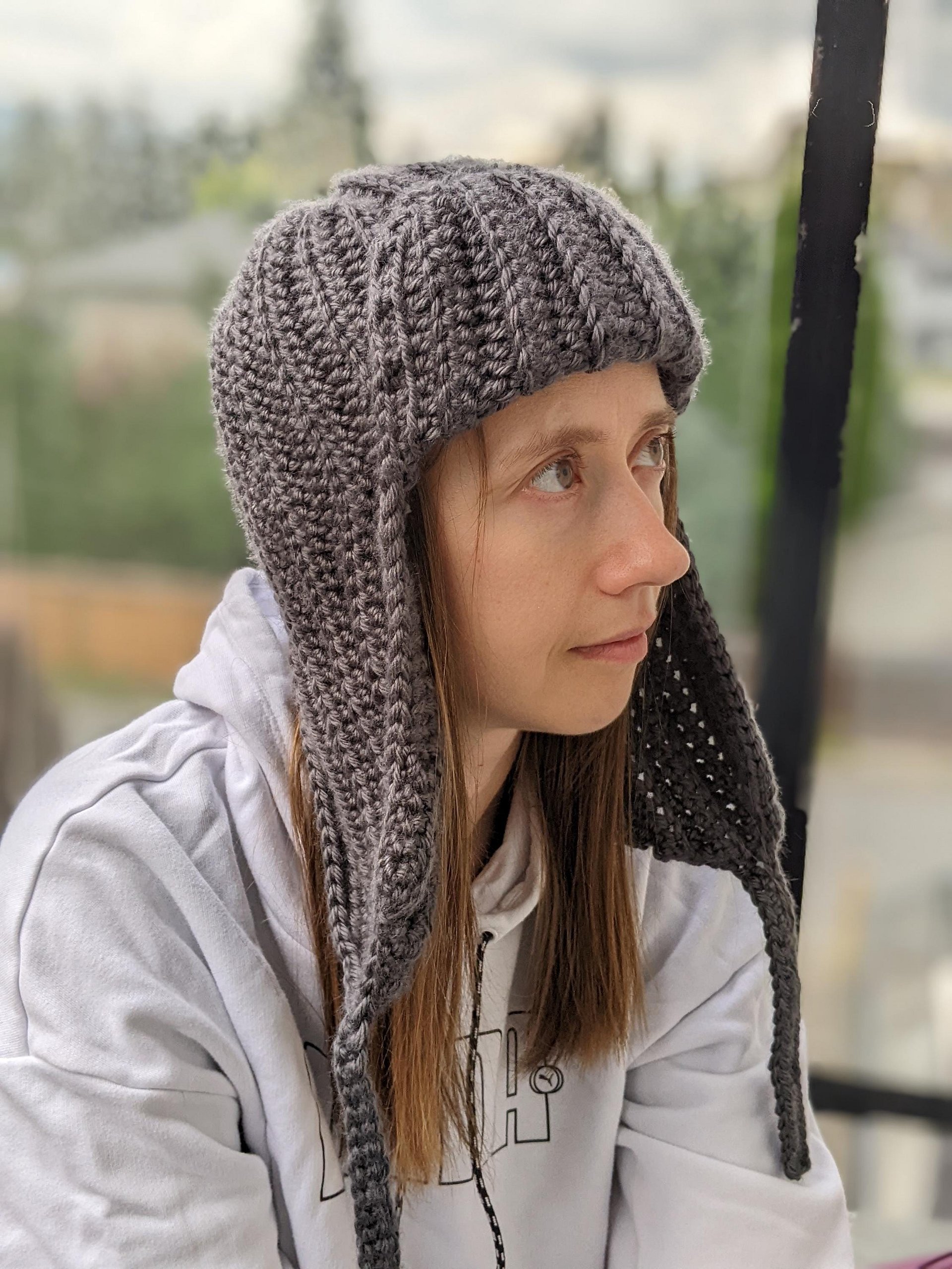 Crochet Trapper Hat Pattern for Men & Women (Unisex) product image (7)