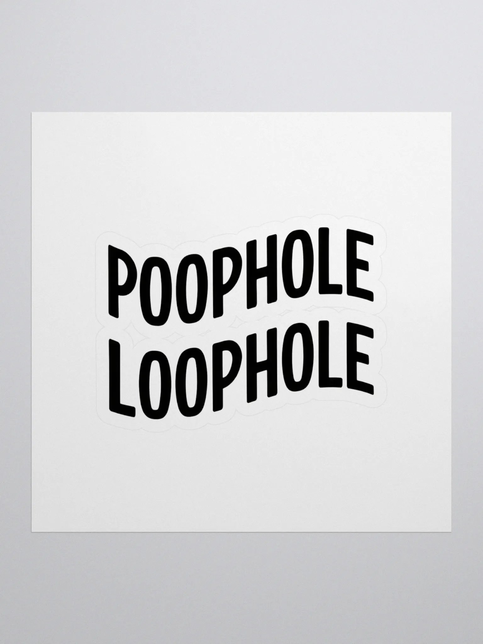 Poophole Loophole Sticker Set product image (1)