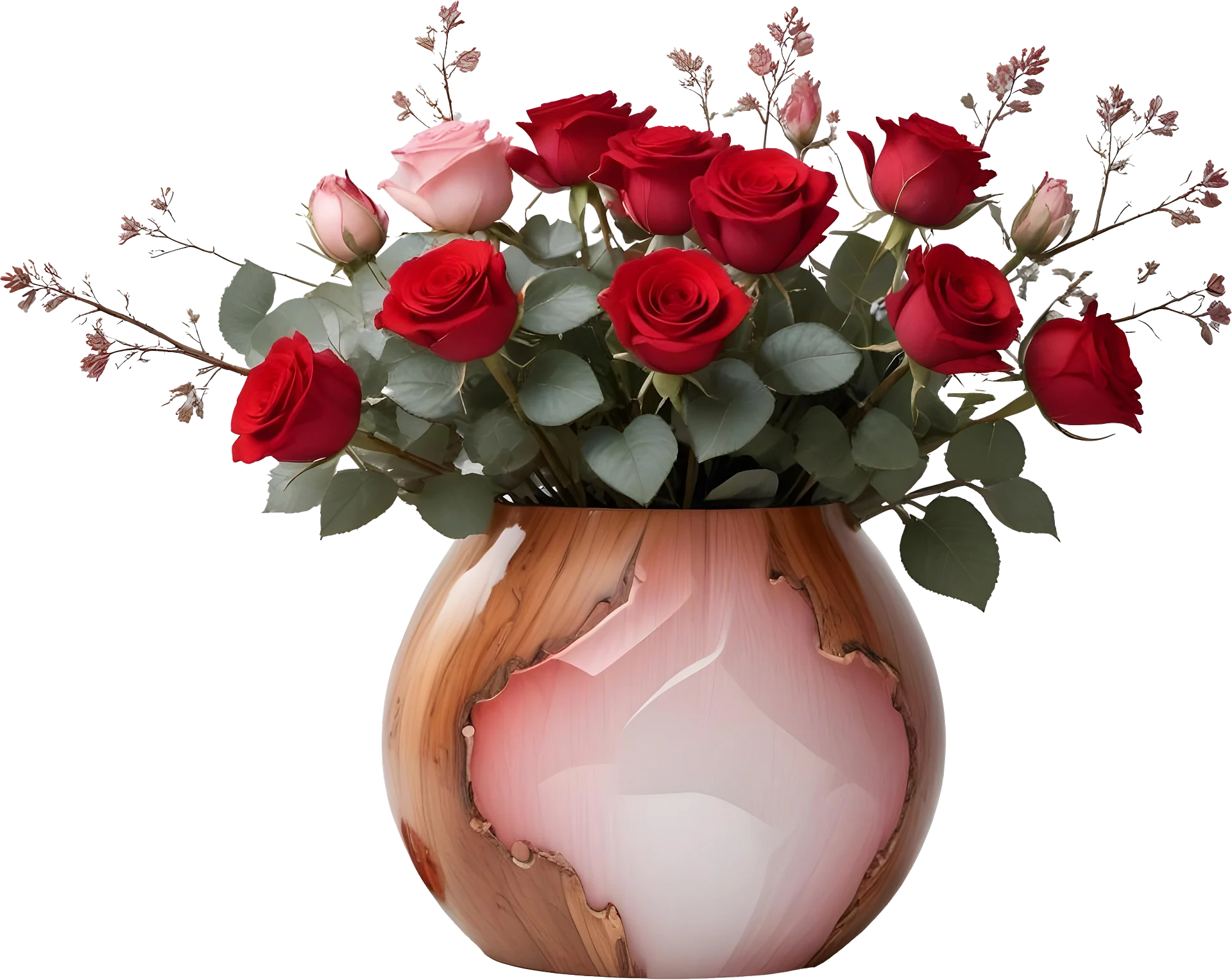 Romantic Blush Vase - PNG – Perfect for Valentine’s Day and Wedding Themes product image (1)