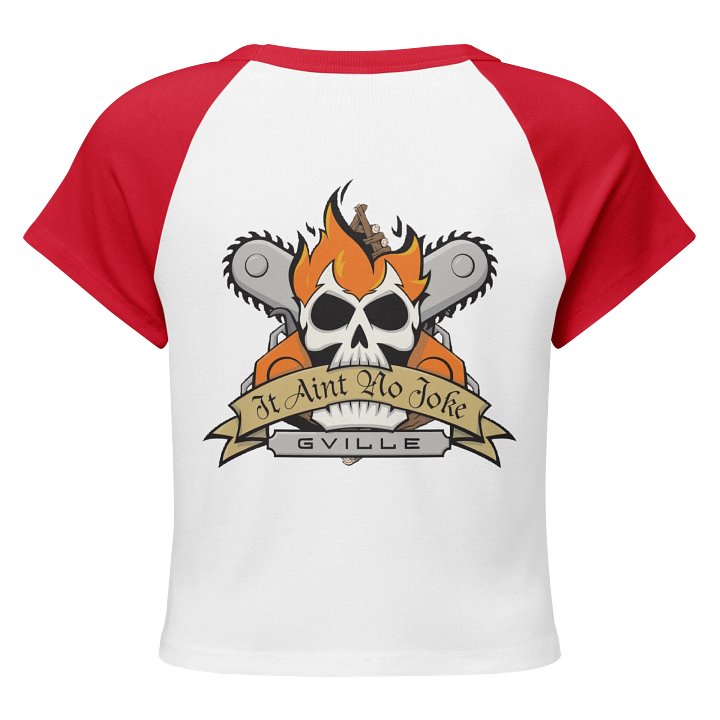 Flaming Duck – Ladies Quackling Raglan Tee product image (2)