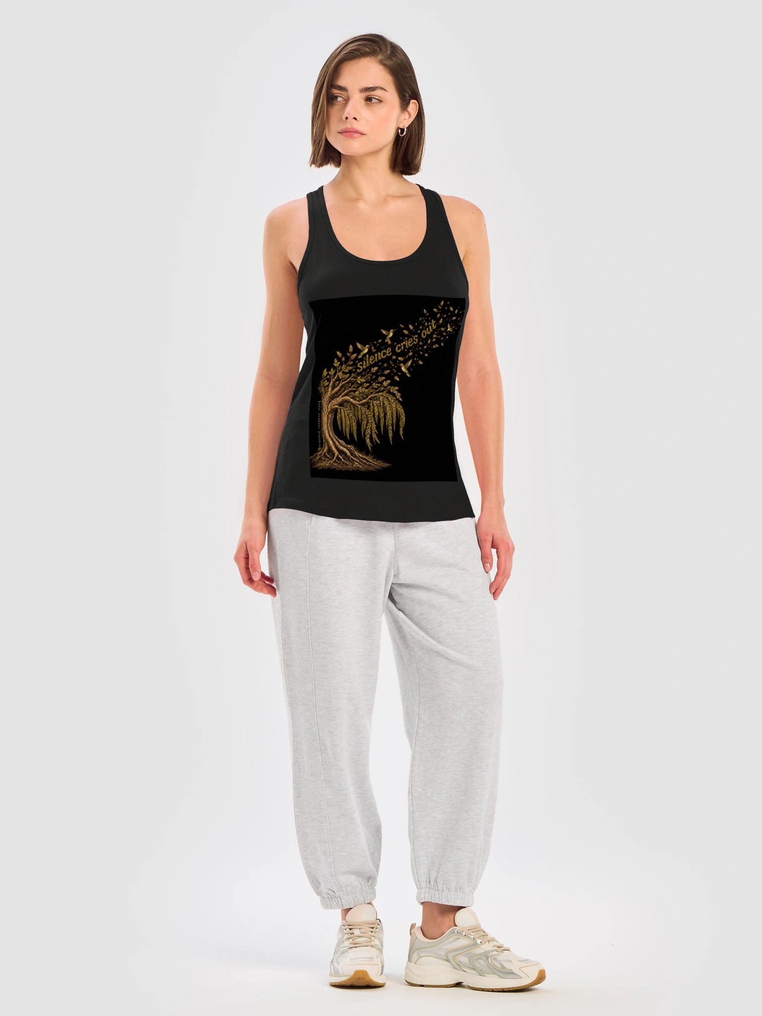 Black Muscle Tank for ladies product image (5)