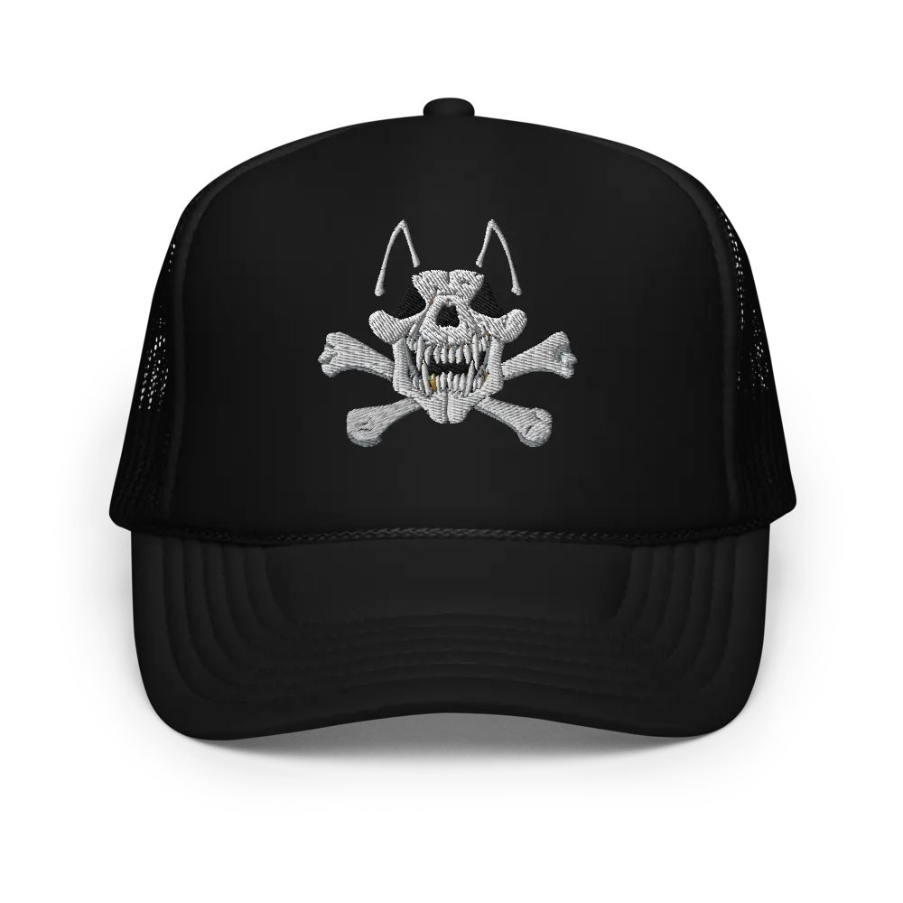 Mongrel Skull and Bones trucker hat product image (1)