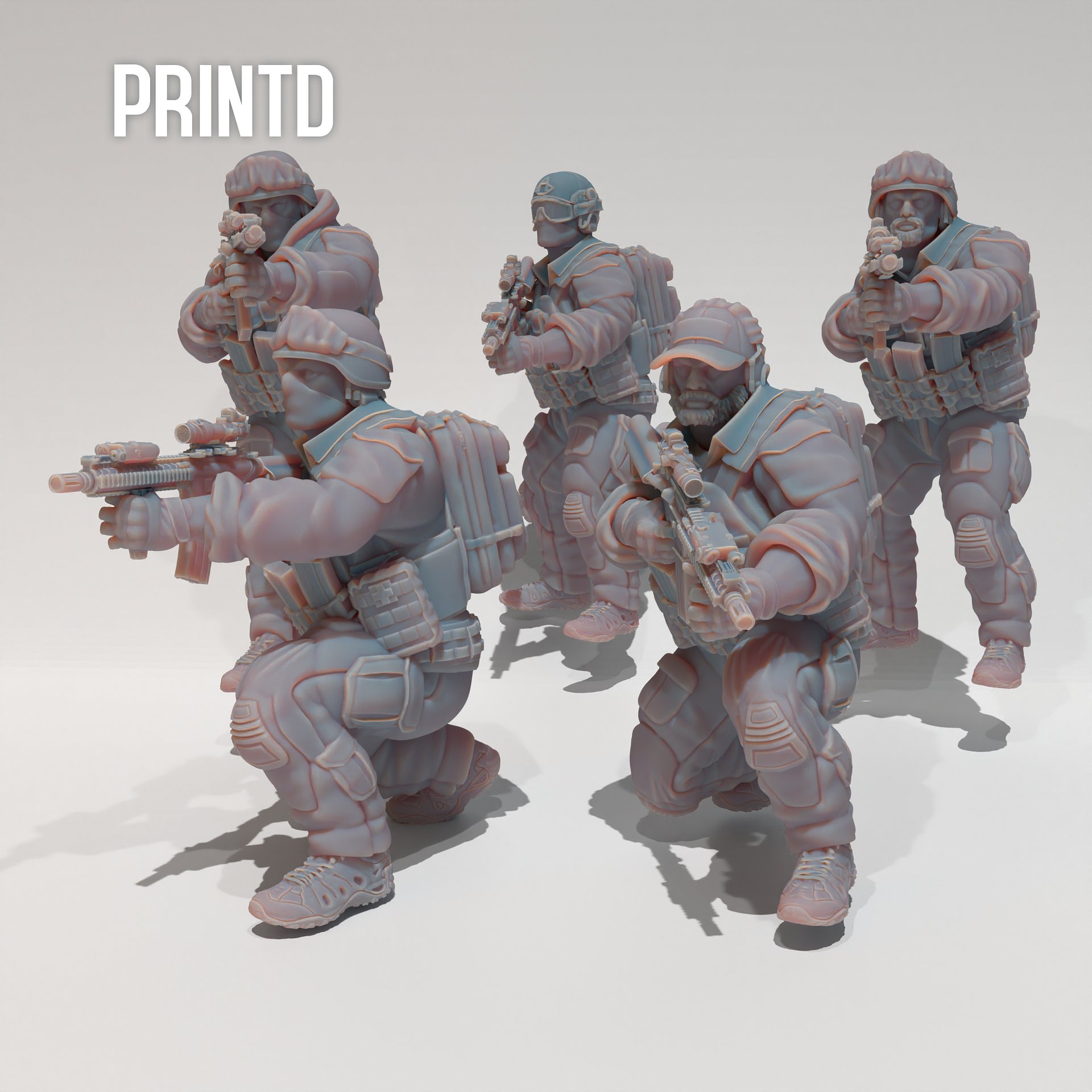 USMC MARSOC Team - Modern Warfare Wargame Hobby Resin Scale Models product image (1)