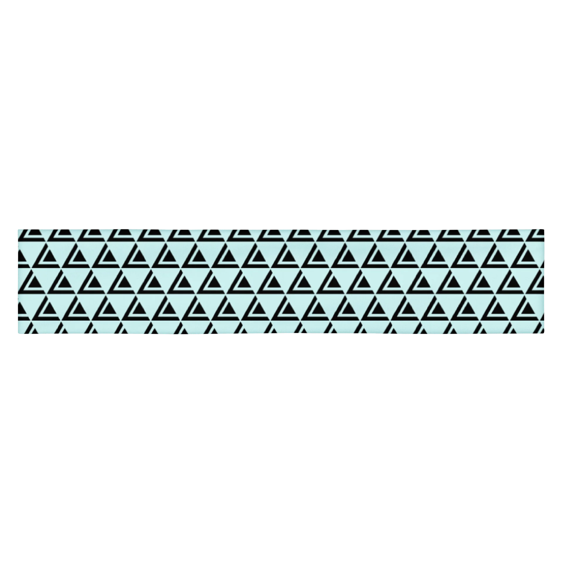 LEANDRO DE LA VEGA HEADBAND CYAN BLACK LOGO product image (4)