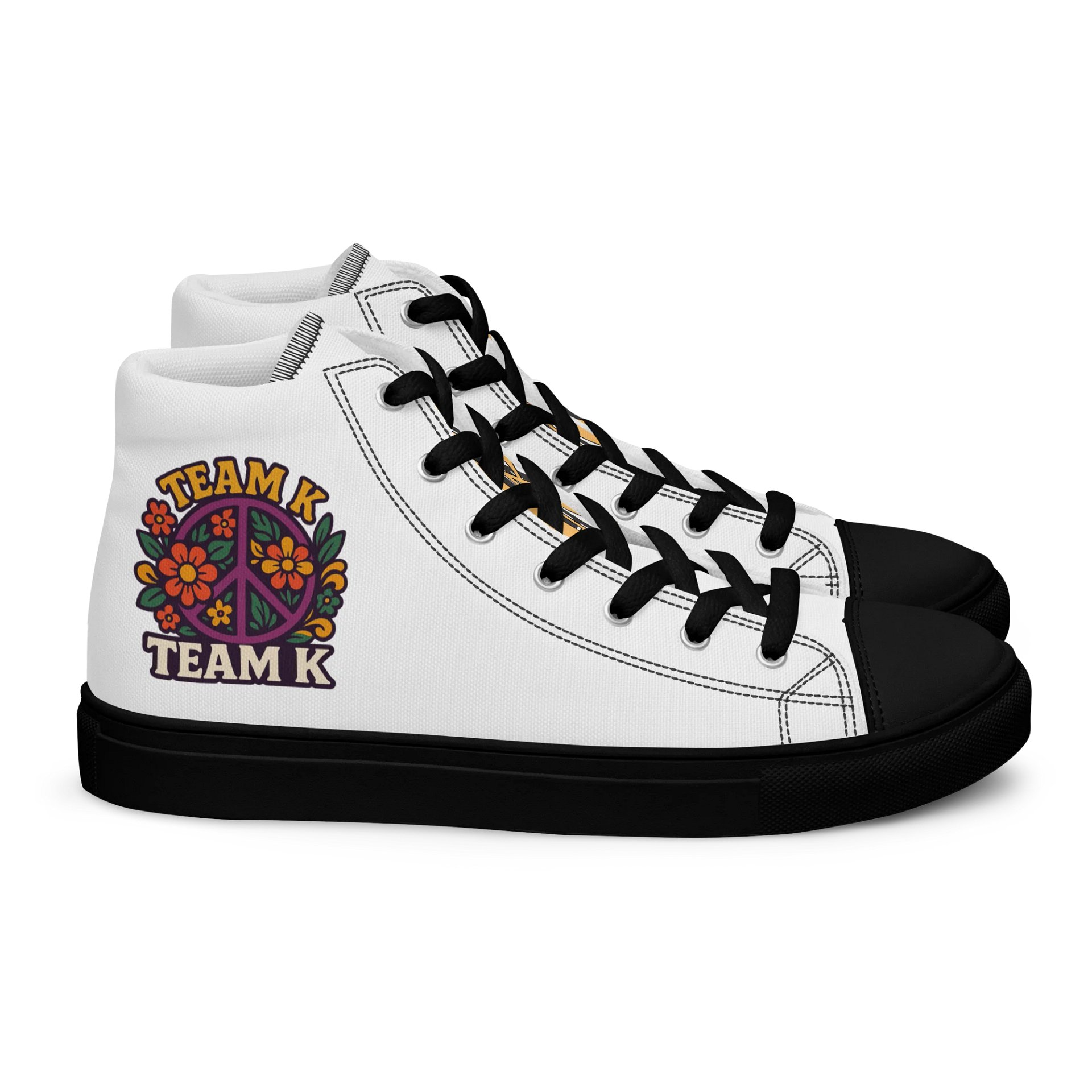 Team K 1960's Women's High Top Canvas Shoes product image (2)