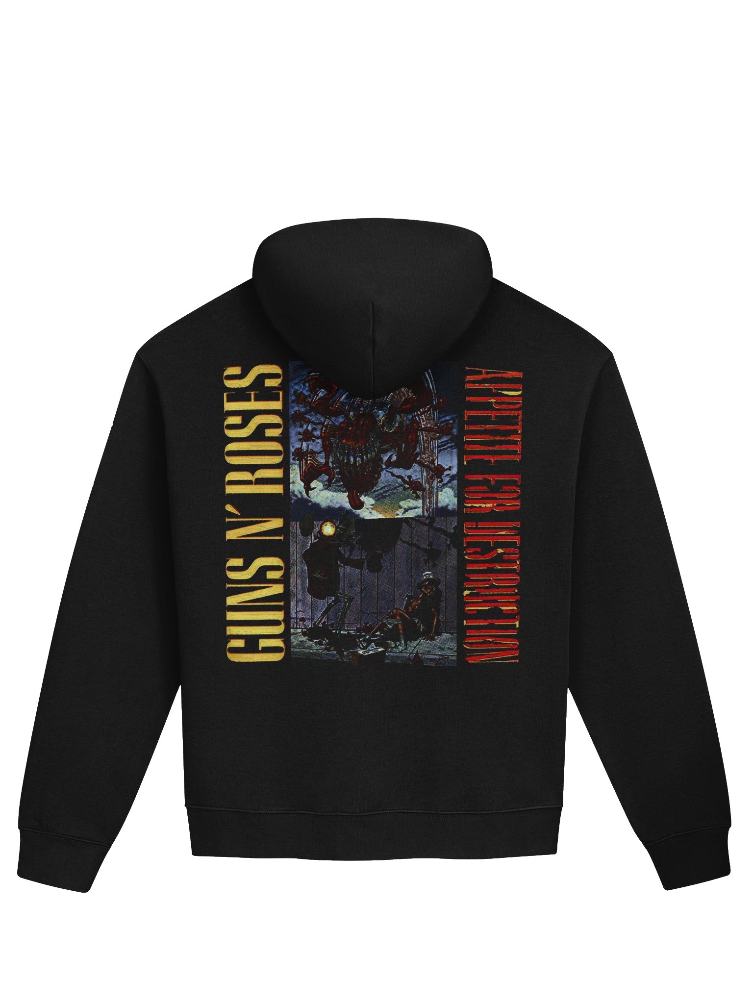 Appetite For Destruction" Heavyweight Graphic Hoodie – Premium Vintage Rock Merchandise product image (2)