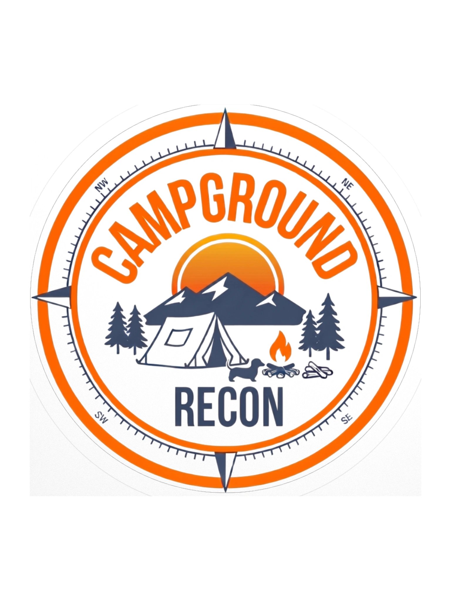 Campground Recon Sticker - Tent Logo product image (1)