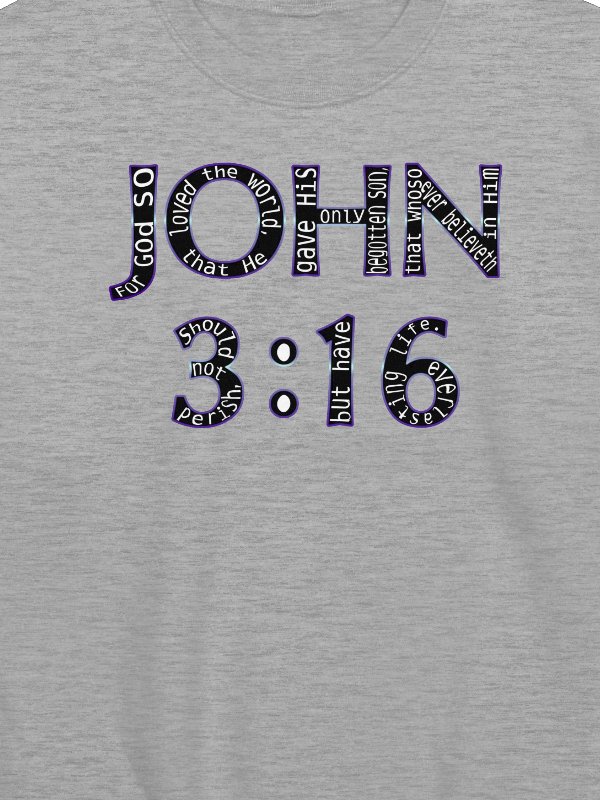 John 3:16 With Verse Sweatshirt product image (2)
