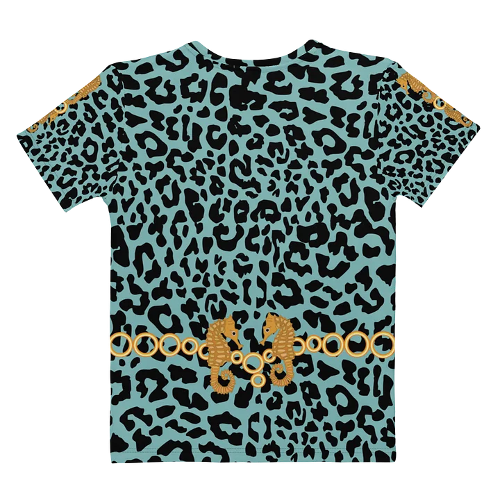 Seahorse Blue Leopard Women's T-Shirt product image (2)