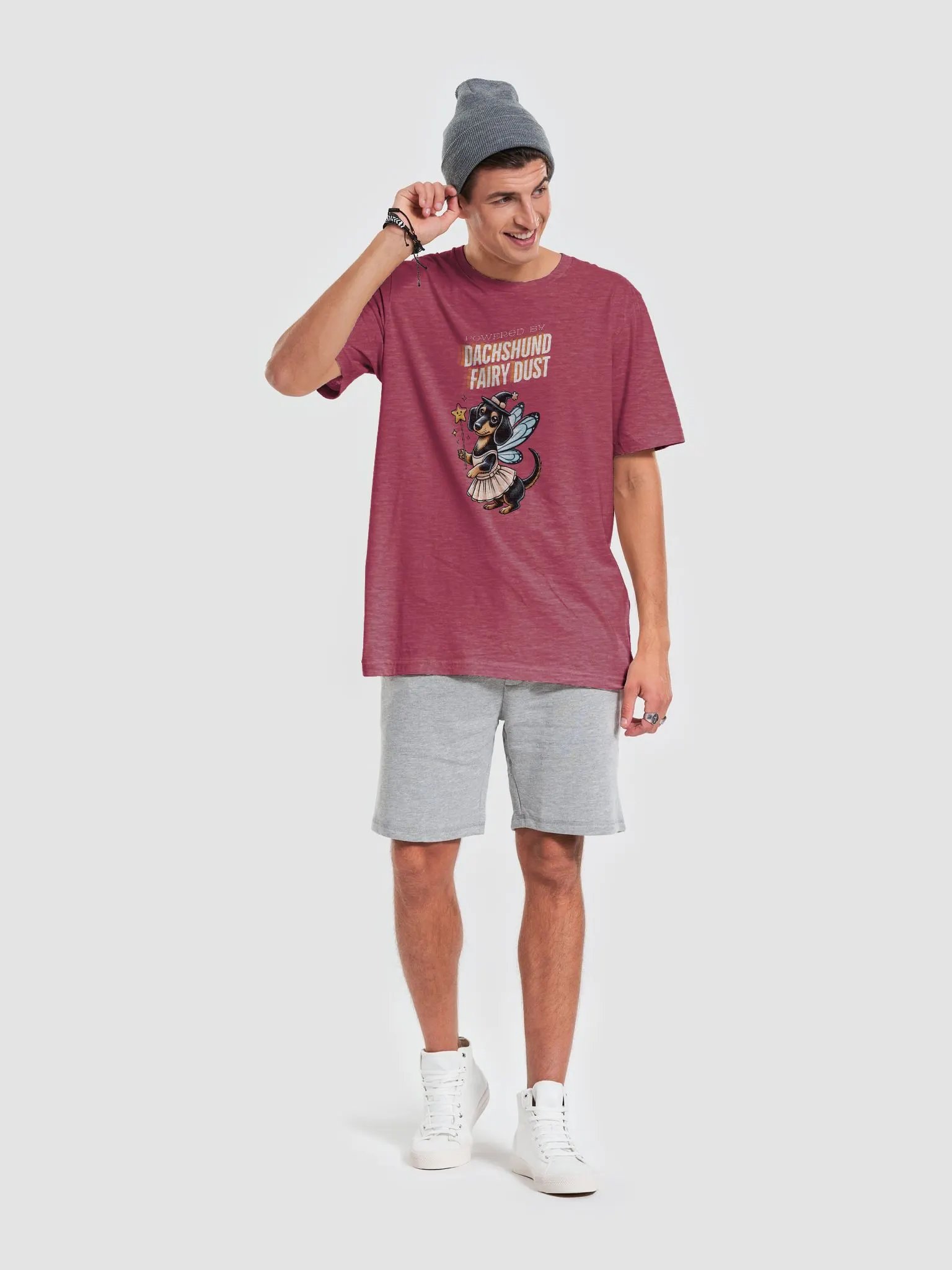 Powered By Dachshund Fairy Dust T-Shirt product image (6)