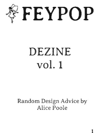 DeZine Vol. 1: Process product image (1)
