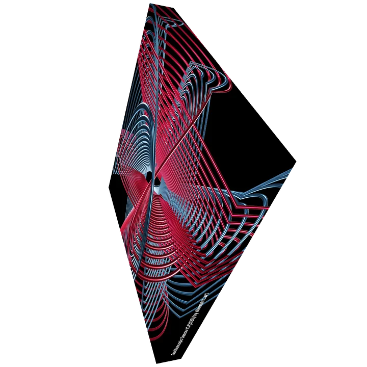 Oscilloscopic Dance #3 - Lissajous Figures Code Art Canvas Print product image (2)