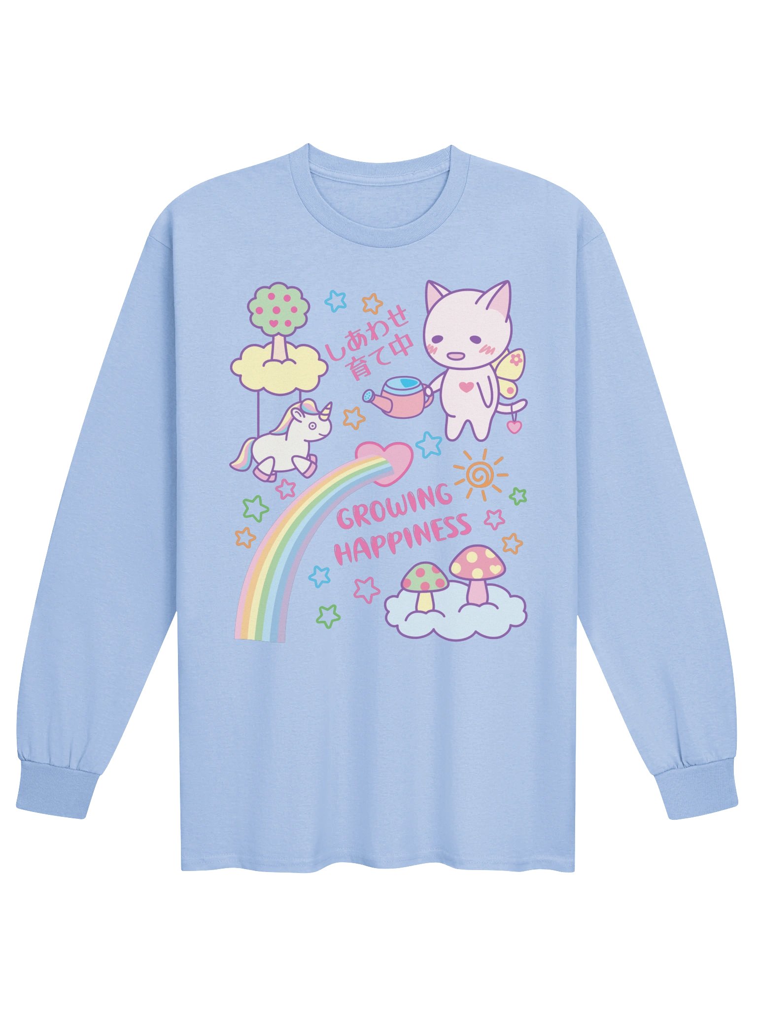 Happy Butterfly Cat - Unisex Adult Long Sleeve T-shirt product image (1)