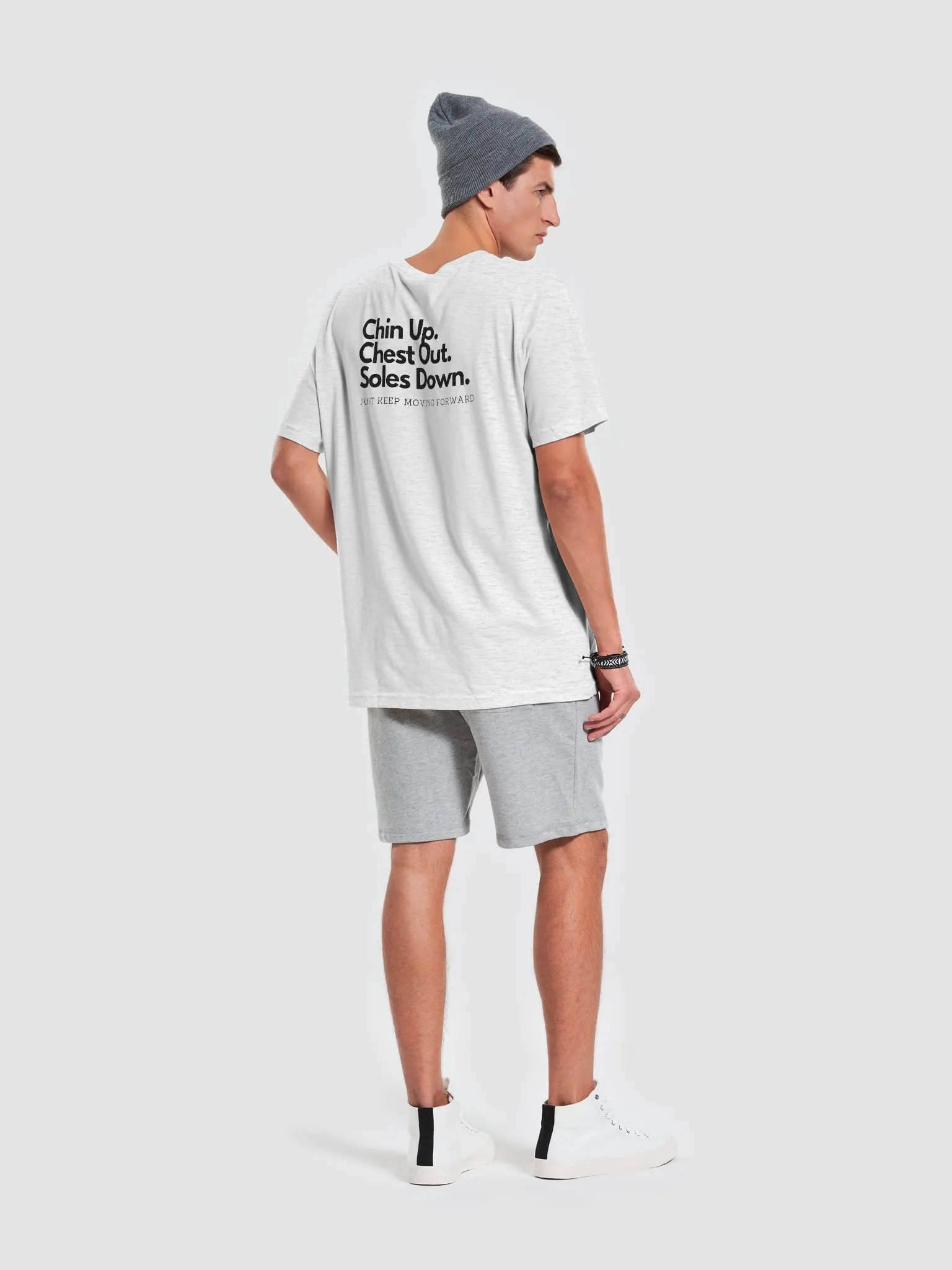 Positive eNeRGy Ash White Tee product image (7)