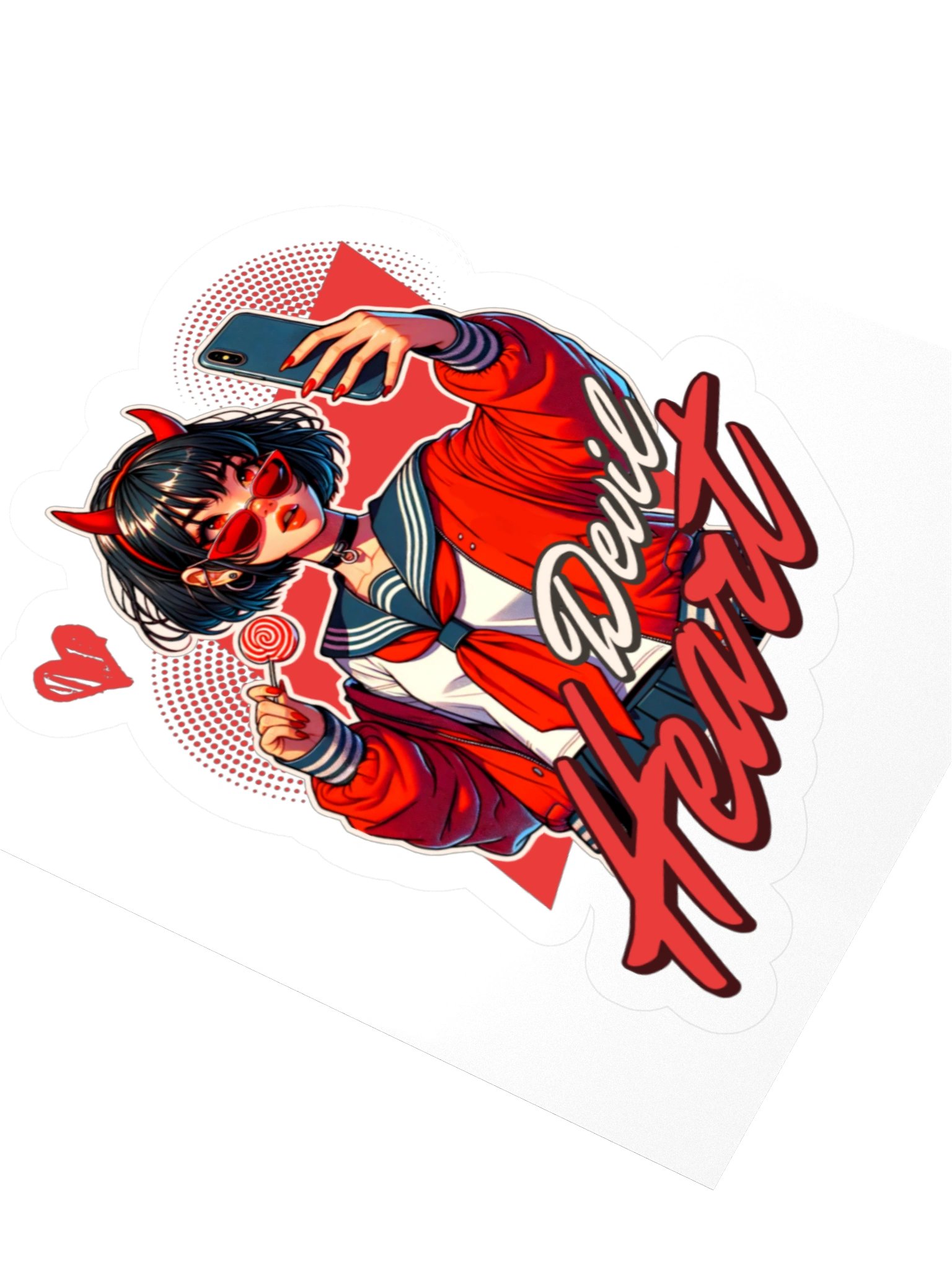 Darla's Devil Heart Sticker product image (7)