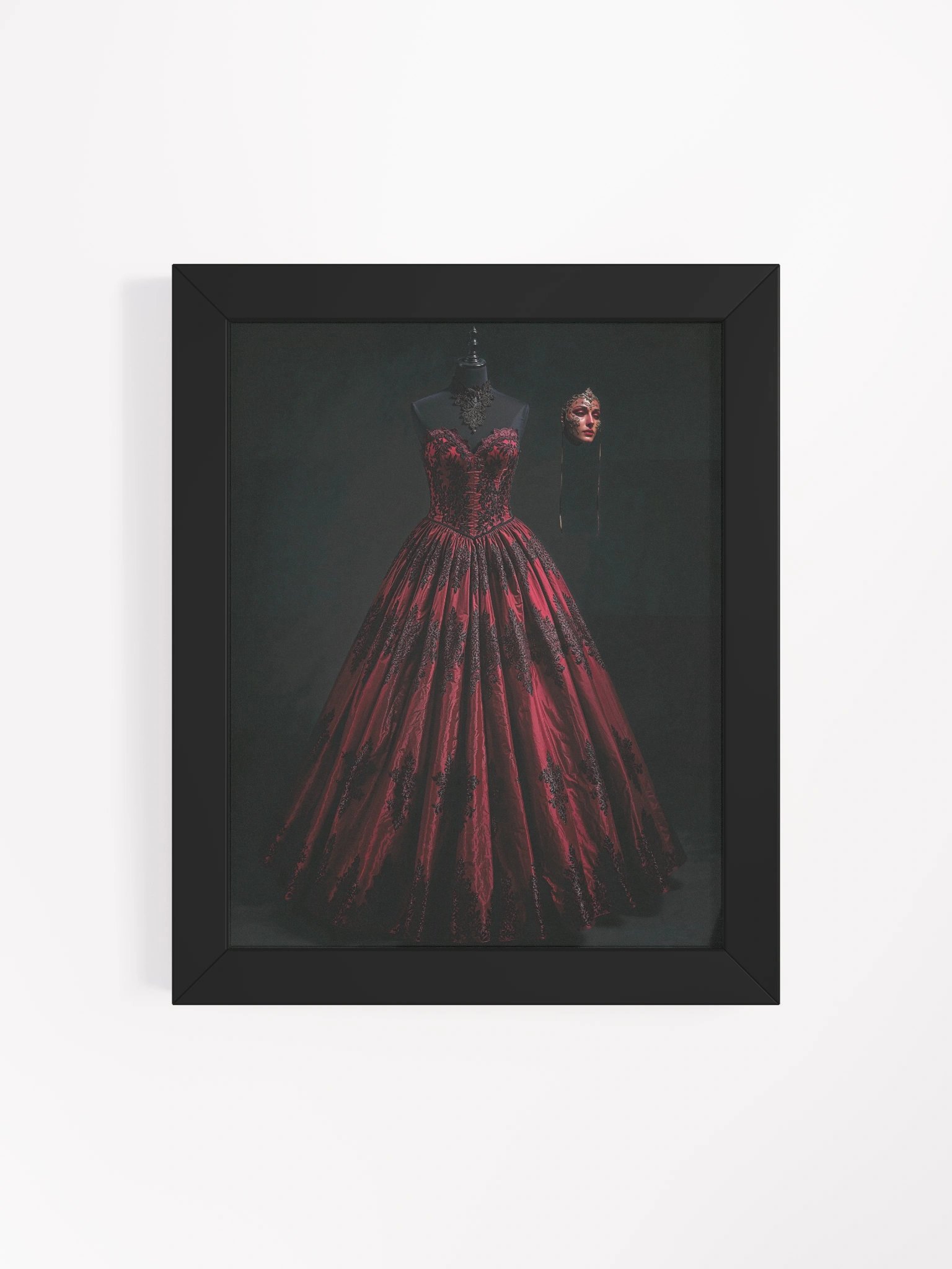 The Crimson Masquerade Framed Print product image (26)
