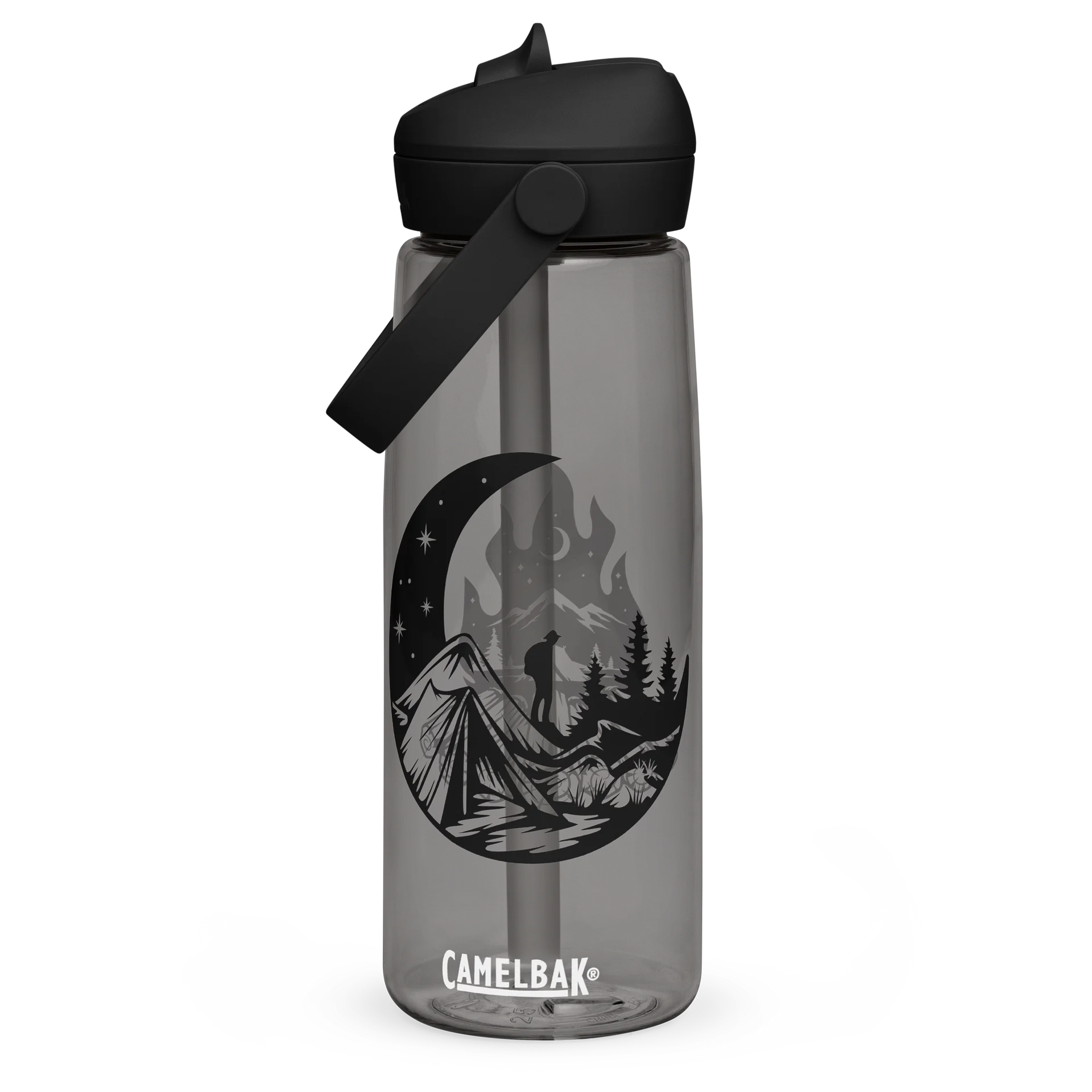 The Hiking Camper Flip Straw Water Bottle product image (3)