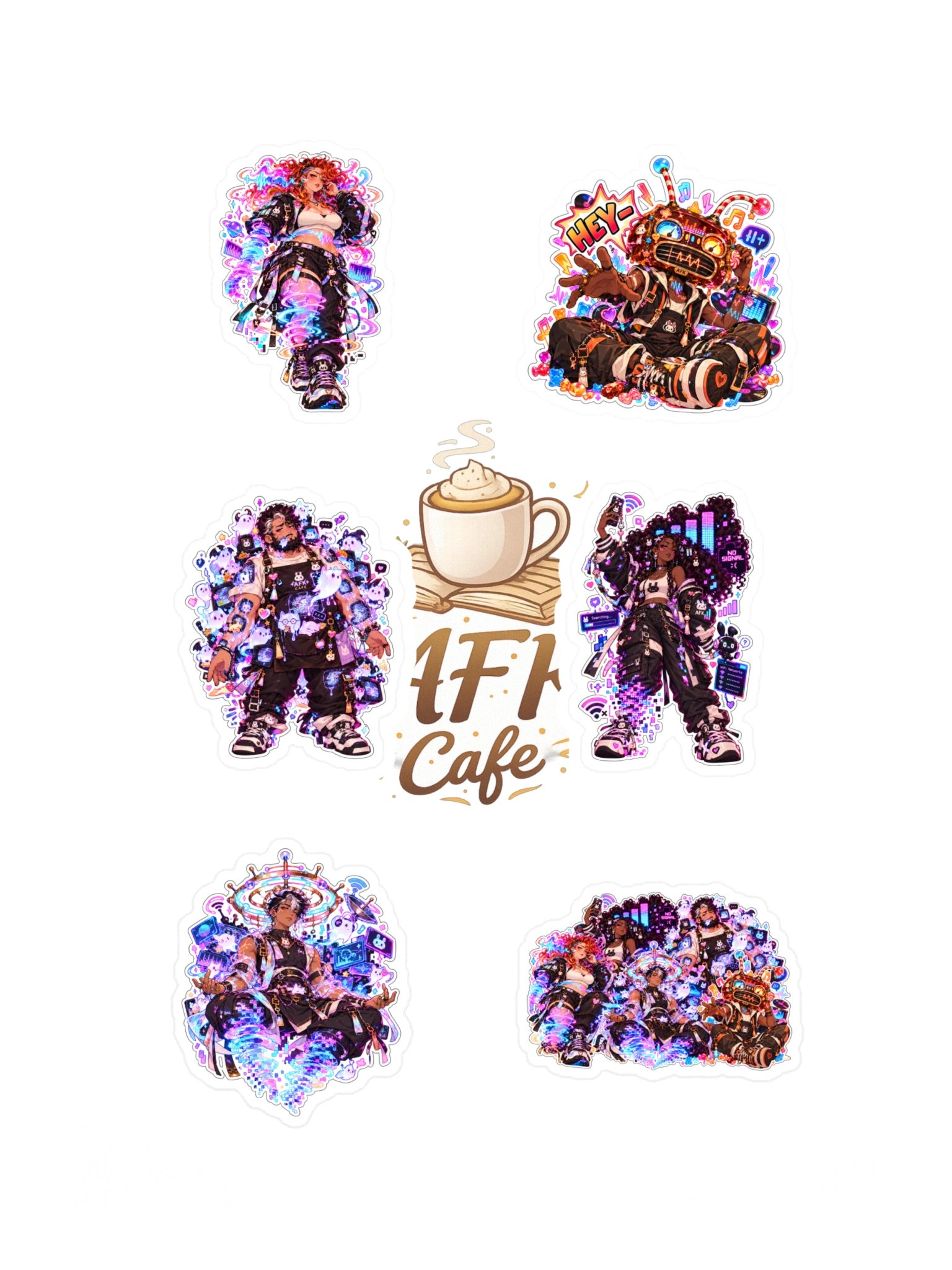 Pop Rock Poltergeists: Living Signals — 6 Sticker Pack product image (3)