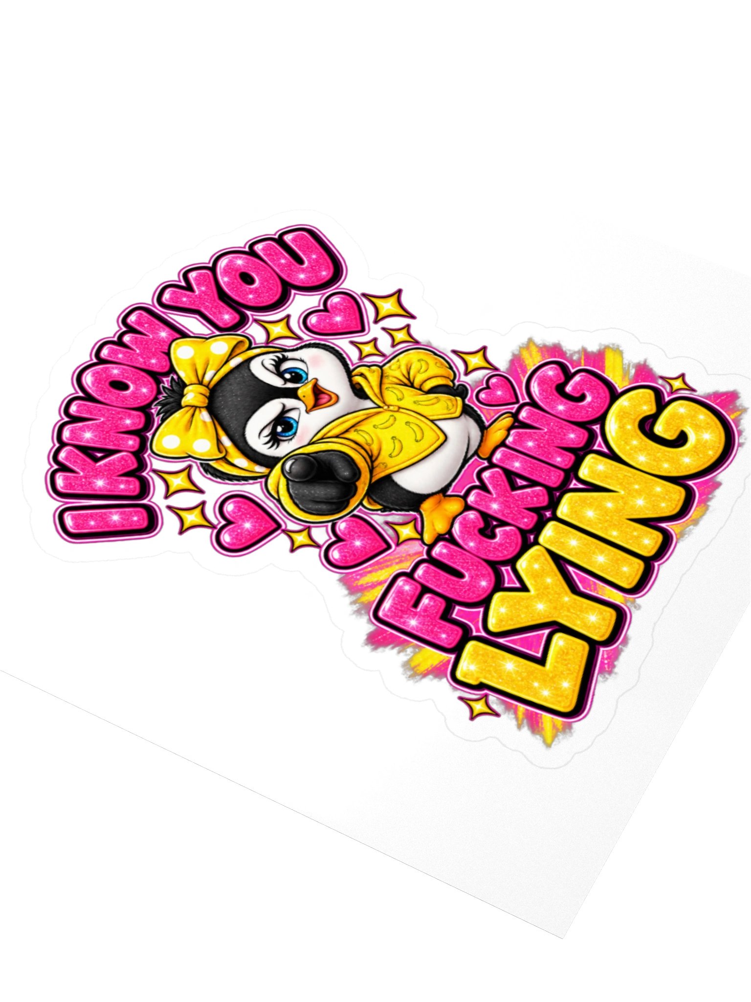 I Know You Fucking Lying Lulu Sticker product image (3)