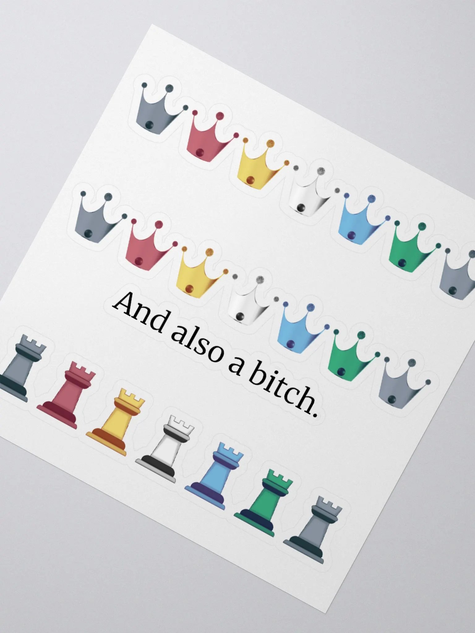 Sticker Sheet: Disability Pride & Also a Bitch product image (2)
