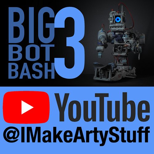This years Big Bot Bash Robot. Meet 'Nightingale Nine'. Making of video up on Youtube now. Link in Bio. Or head to @IMakeArty...