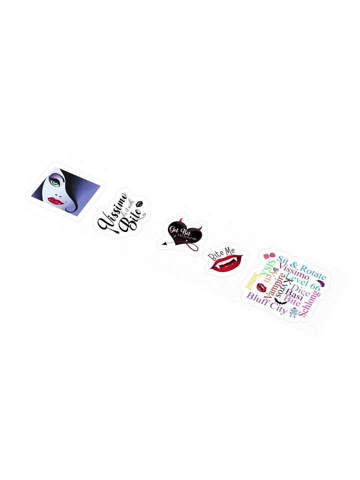 ✨ Bite-Sized Attitude: 5-Piece Sticker Set product image (1)